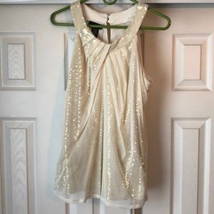 Gorgeous subtle gold sequin top